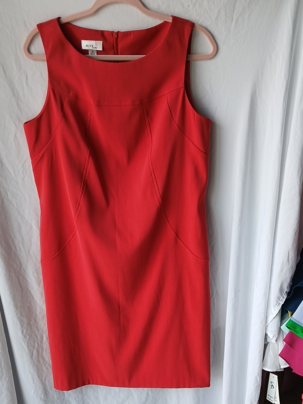 ALYX Red Sleeveless Shift Dress